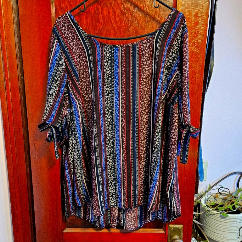 Boho Button Back Blouse